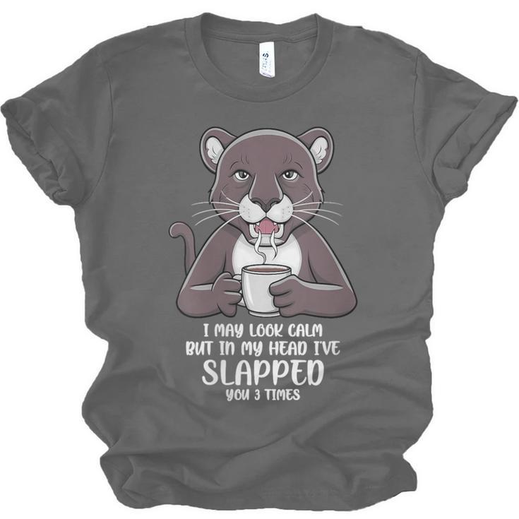 Introvert Panther And Coffee Lovers Unisex Jersey T-Shirt