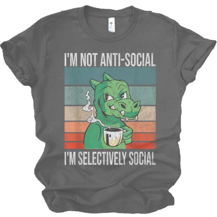Introvert Selectively Social Anti-Social Shy Unisex Jersey T-Shirt Introvert Selectively Social Anti-Social Shy Unisex Jersey T-Shirt