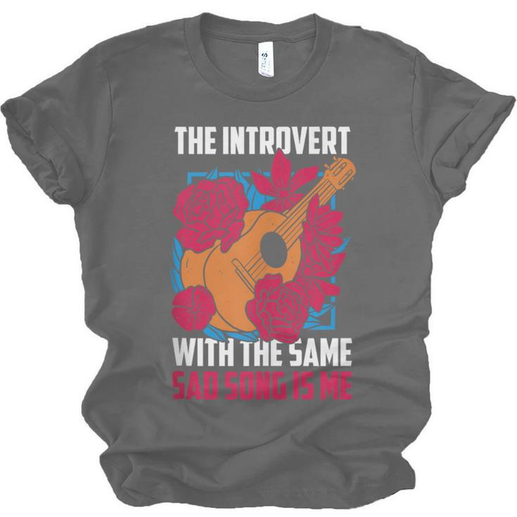 Introvert Singers Singing Sad Song Classical Music Lovers Unisex Jersey T-Shirt