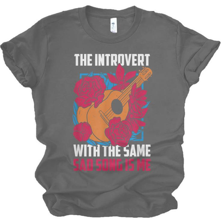 Introvert Singers Singing Sad Song Classical Music Lovers Unisex Jersey T-Shirt