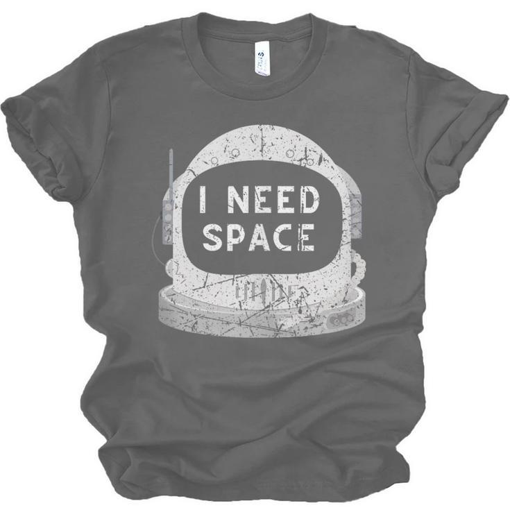 Introvert Space Helmet I Need Space Men Women Unisex Jersey T-Shirt