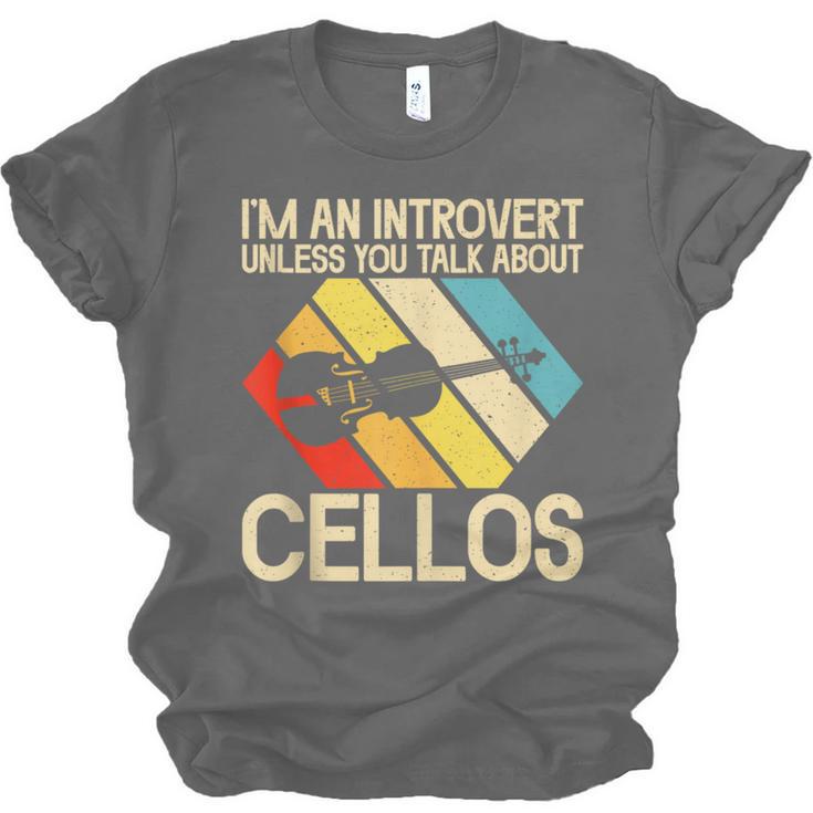 Im An Introvert Unless You Talk About Cellos Unisex Jersey T-Shirt Im An Introvert Unless You Talk About Cellos Unisex Jersey T-Shirt