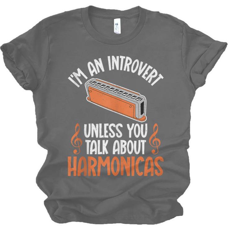 Im An Introvert Unless You Talk About Harmonicas Unisex Jersey T-Shirt Im An Introvert Unless You Talk About Harmonicas Unisex Jersey T-Shirt