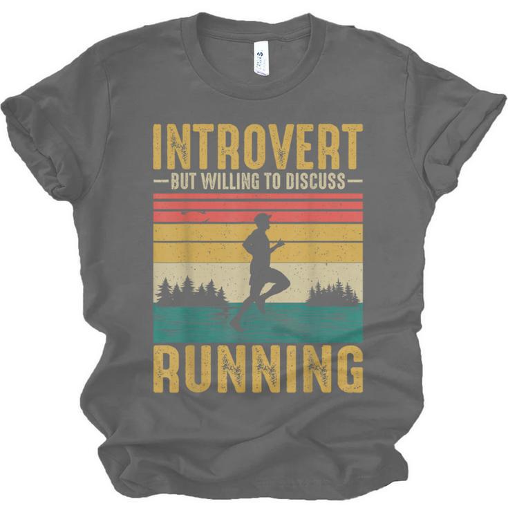Introvert But Willing To Discuss Running Unisex Jersey T-Shirt