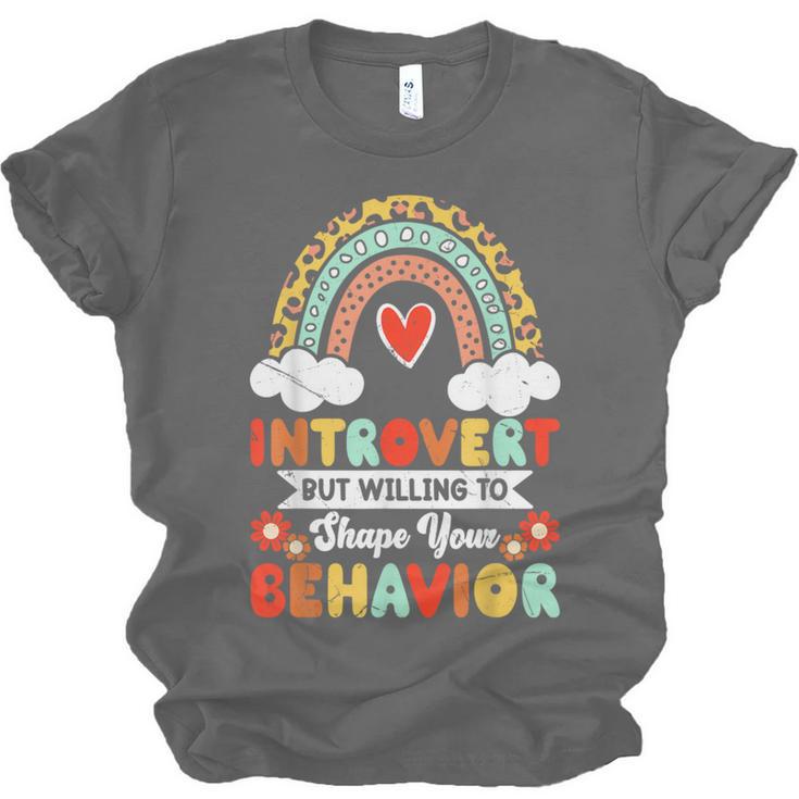 Introvert But Willing To Shape Your Behavior Unisex Jersey T-Shirt