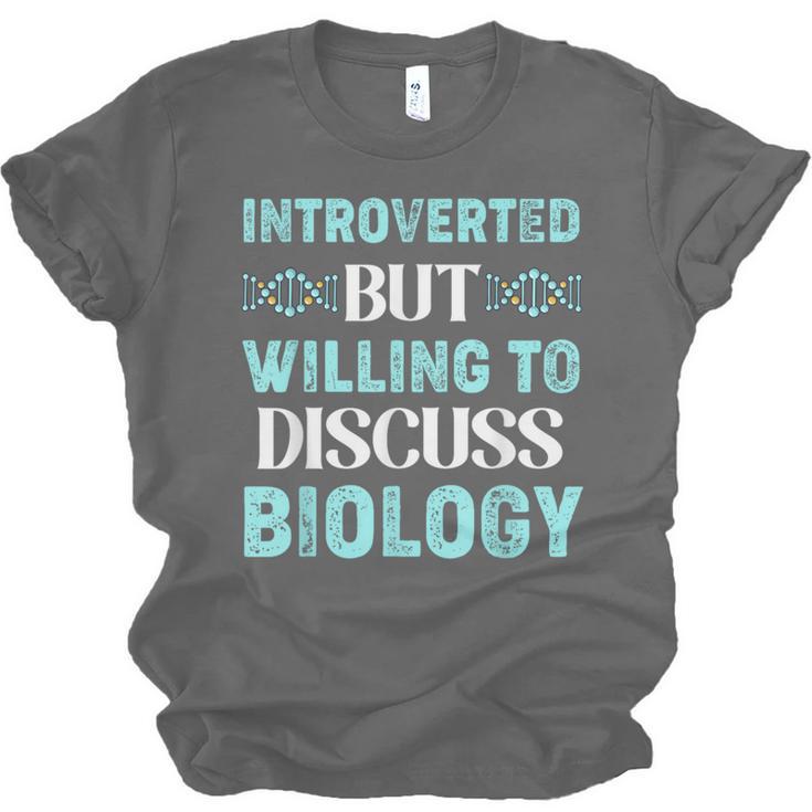 Introverted Biology Science Biologist Introverts Unisex Jersey T-Shirt