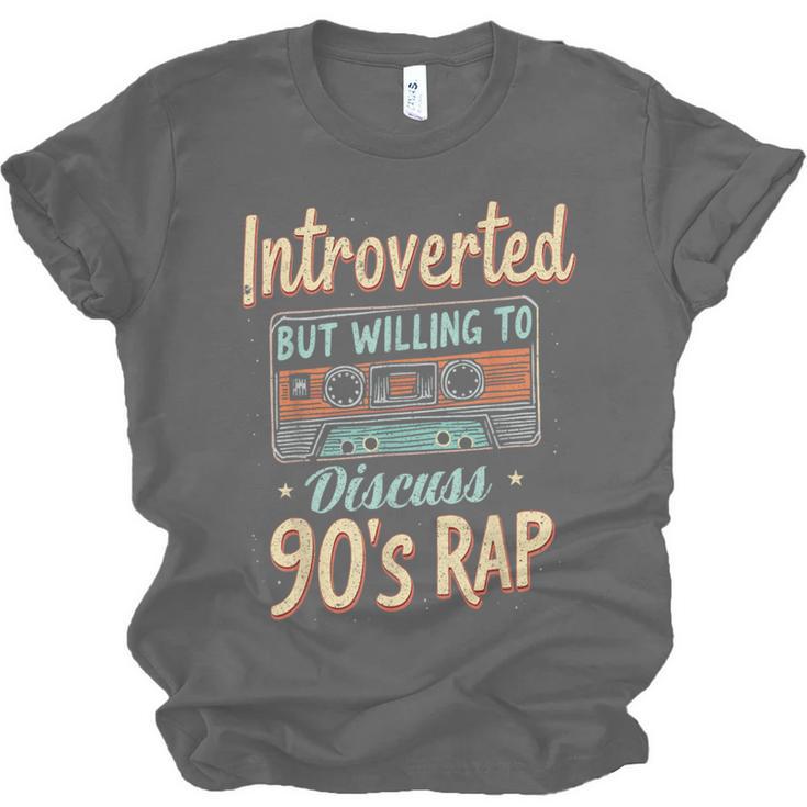 Introverted But Willing To Discuss 90s Rap Unisex Jersey T-Shirt