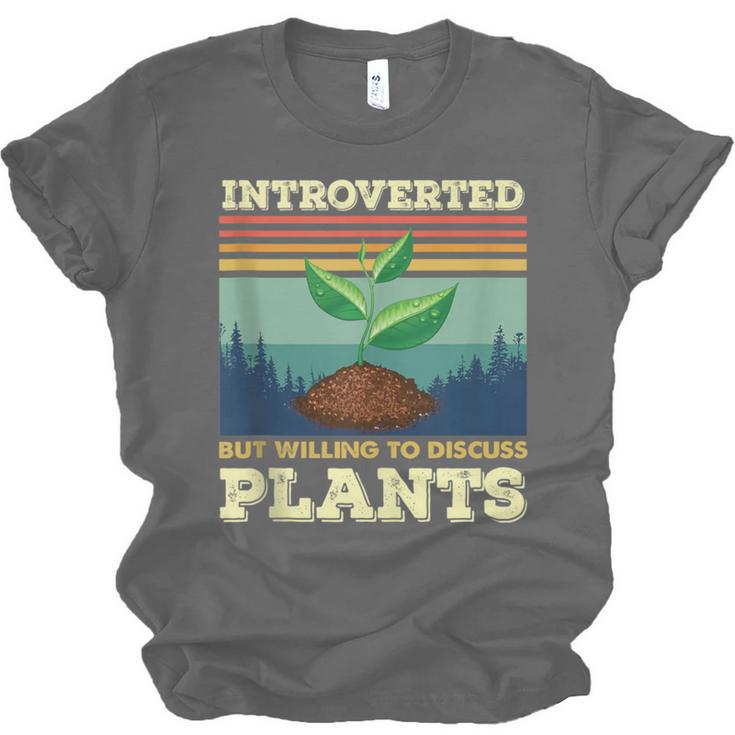 Introverted But Willing To Discuss Plants Unisex Jersey T-Shirt