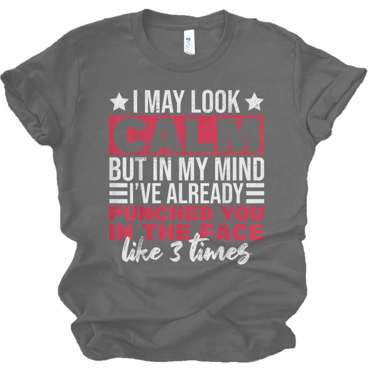 Introverts I May Look Calm But In My Head Unisex Jersey T-Shirt Introverts I May Look Calm But In My Head Unisex Jersey T-Shirt