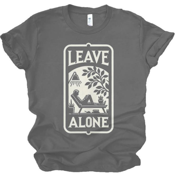 Introvert's Peaceful Solitude Graphic Leave Alone Quiet Unisex Jersey T-Shirt