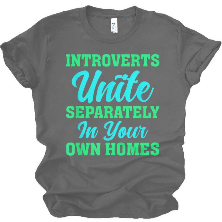 Introverts Unite Introvert Antisocial Sarcasm Anti Social Unisex Jersey T-Shirt Introverts Unite Introvert Antisocial Sarcasm Anti Social Unisex Jersey T-Shirt