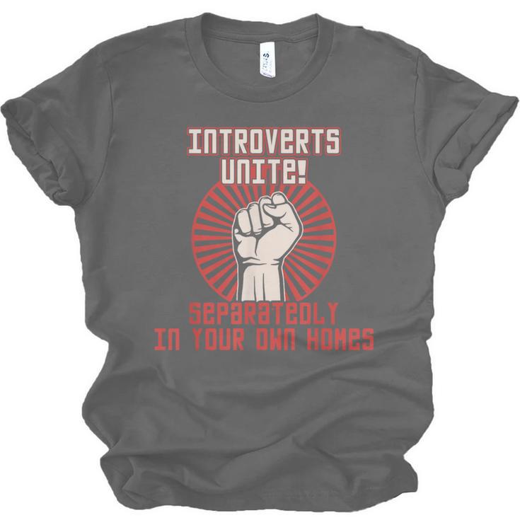 Introverts Unite Introverting Introverts At Home Unisex Jersey T-Shirt Introverts Unite Introverting Introverts At Home Unisex Jersey T-Shirt