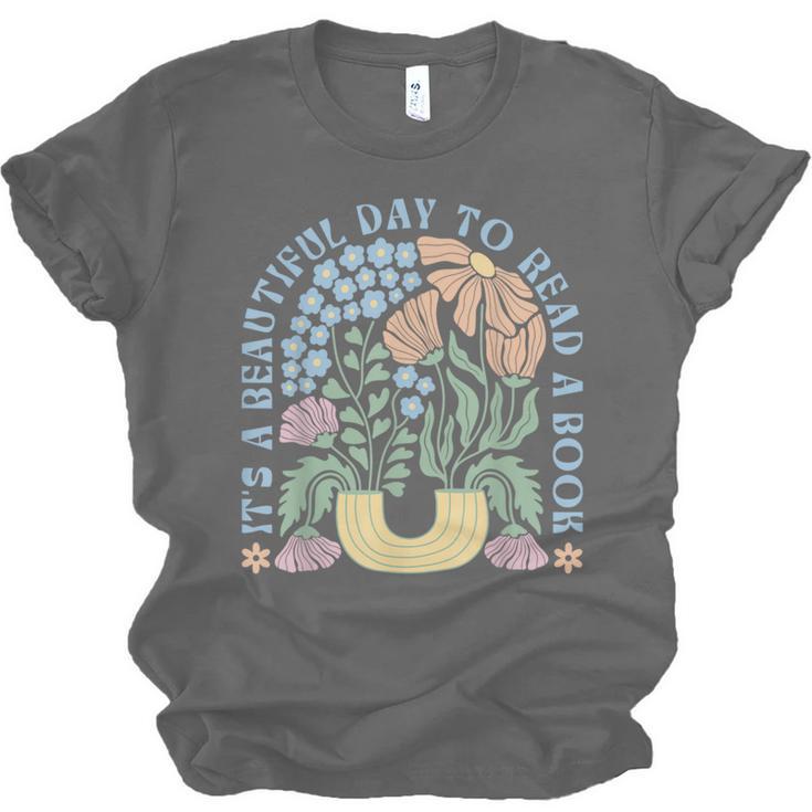 It's A Beautiful Day To Read A Book Librarian Book Lover Unisex Jersey T-Shirt
