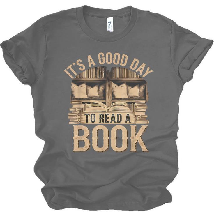 It’s a Good Day To Read a Book Lovers Library Reading Unisex Jersey T-Shirt