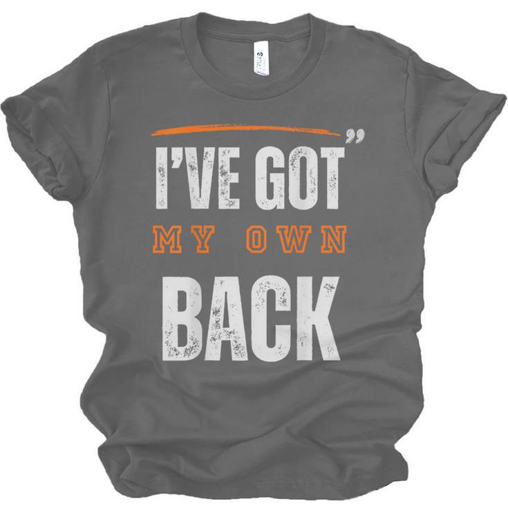 I’VE GOT MY OWN BACK INTROVERT Words On Back Unisex Jersey T-Shirt