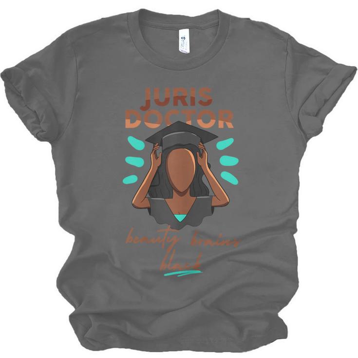 Juris Doctor Beauty Brains Juris Doctorate Graduation Unisex Jersey T-Shirt