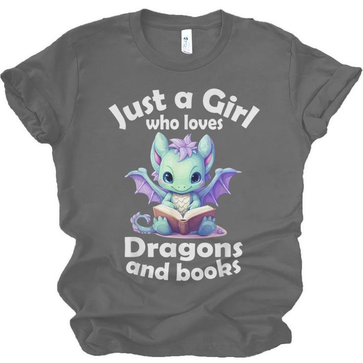 Just a Girl Who Loves Dragons And Books Dragon For Kids Unisex Jersey T-Shirt Just a Girl Who Loves Dragons And Books Dragon For Kids Unisex Jersey T-Shirt
