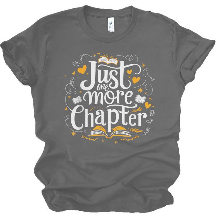 Just One More Chapter Bookish Book Reading Lover Heart Unisex Jersey T-Shirt