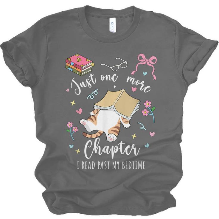 Just One More Chapter I Read Past My Bedtime Cat Book Lover Unisex Jersey T-Shirt Just One More Chapter I Read Past My Bedtime Cat Book Lover Unisex Jersey T-Shirt