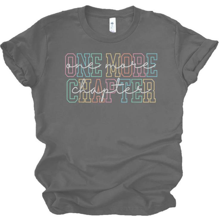 Just One More Chapter Retro Bookworm Book Lover Unisex Jersey T-Shirt