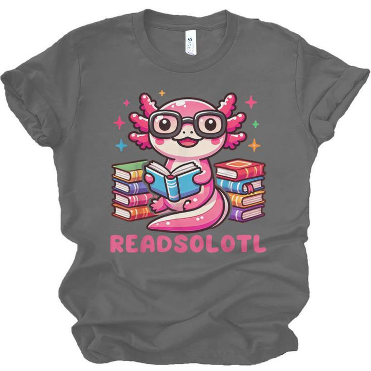 Kawaii Axolotl Readsolotl Book Lover Reading Bookworm Girls Unisex Jersey T-Shirt Kawaii Axolotl Readsolotl Book Lover Reading Bookworm Girls Unisex Jersey T-Shirt