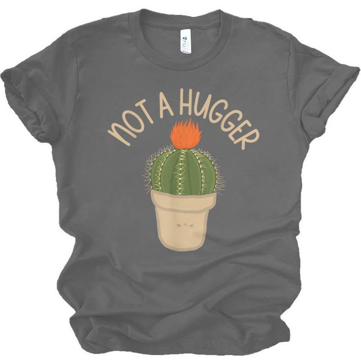 Kawaii Grumpy Cactus Not a Hugger Plant Introvert Unisex Jersey T-Shirt Kawaii Grumpy Cactus Not a Hugger Plant Introvert Unisex Jersey T-Shirt