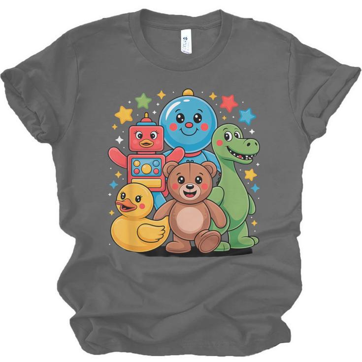 Kidcore Aesthetic Retro Vibes Colorful Cartoon Nostalgia Unisex Jersey T-Shirt