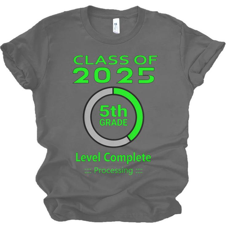 Kids Kids 5th Grade Graduation Video Game Unisex Jersey T-Shirt