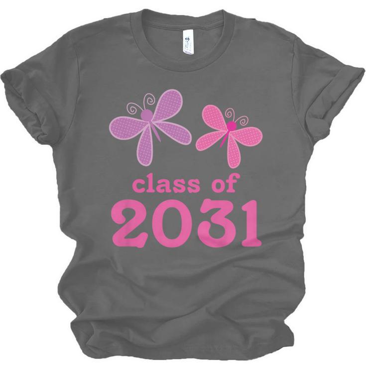 Kids Class Of 2031 Kindergarten Girls Graduation T-Shirt Unisex Jersey T-Shirt