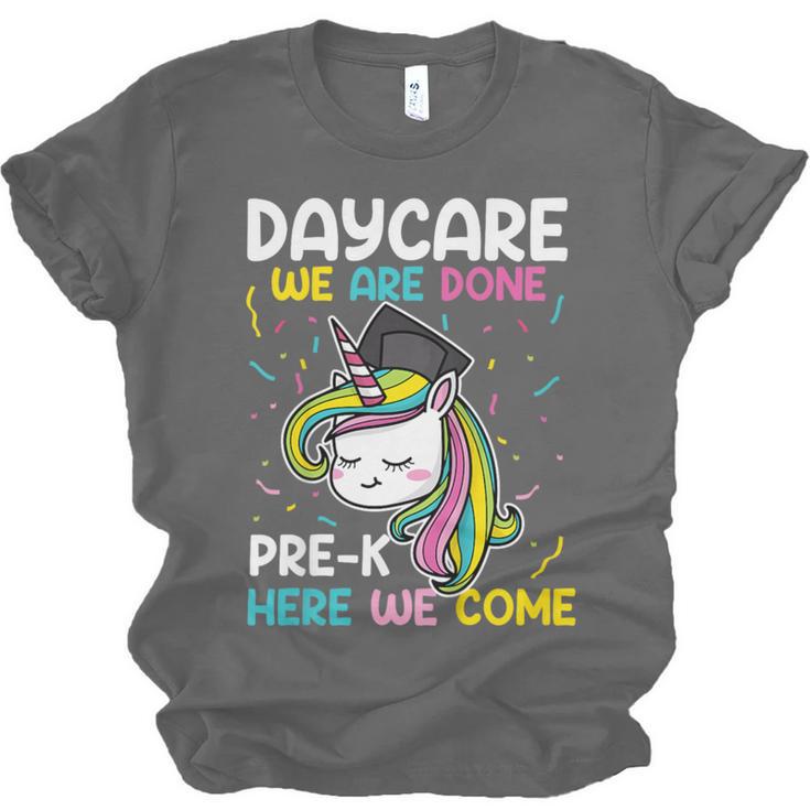 Kids Daycare Graduation Unicorn Last Day Of School Kids Unisex Jersey T-Shirt