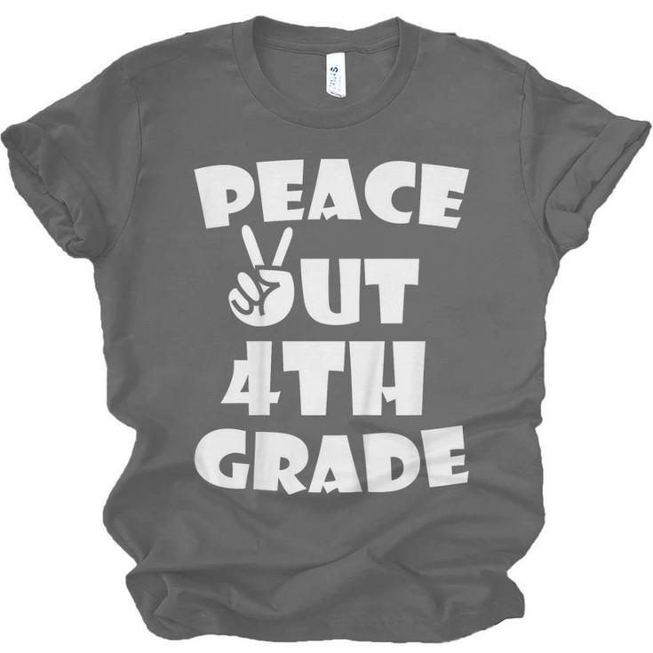 Kids Kids Peace Out 4th Grade For Graduation Unisex Jersey T-Shirt