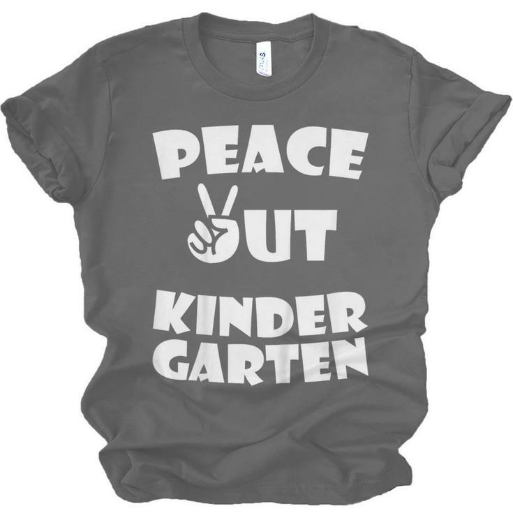 Kids Peace Out Kindergarten For Graduation Unisex Jersey T-Shirt