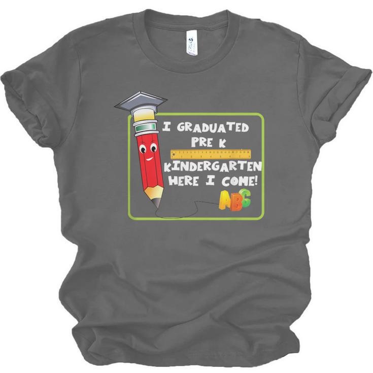 Kids Pre-K Graduation Kindergarten Here I Come Unisex Jersey T-Shirt