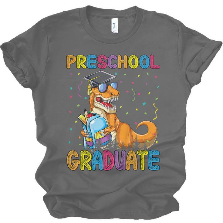 Kids Preschool Graduate Dinosaur Trex Preschool Graduation Unisex Jersey T-Shirt