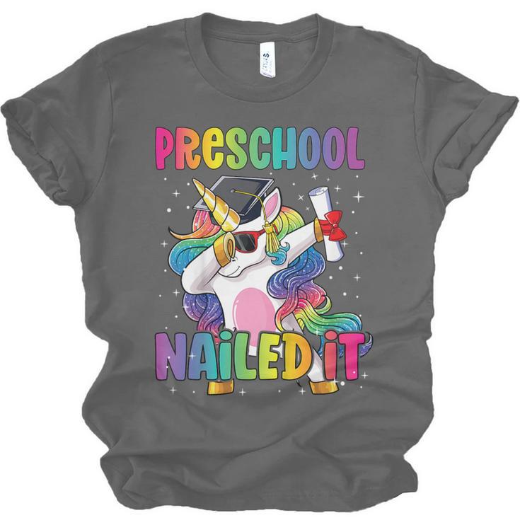 Kids Preschool Graduate Unicorn Nailed It Preschool Graduation Unisex Jersey T-Shirt