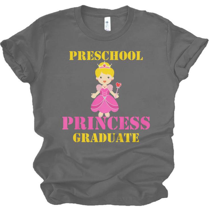 Kids Princess Graduate Prek Preschool Graduation Tshirt For Girls Unisex Jersey T-Shirt