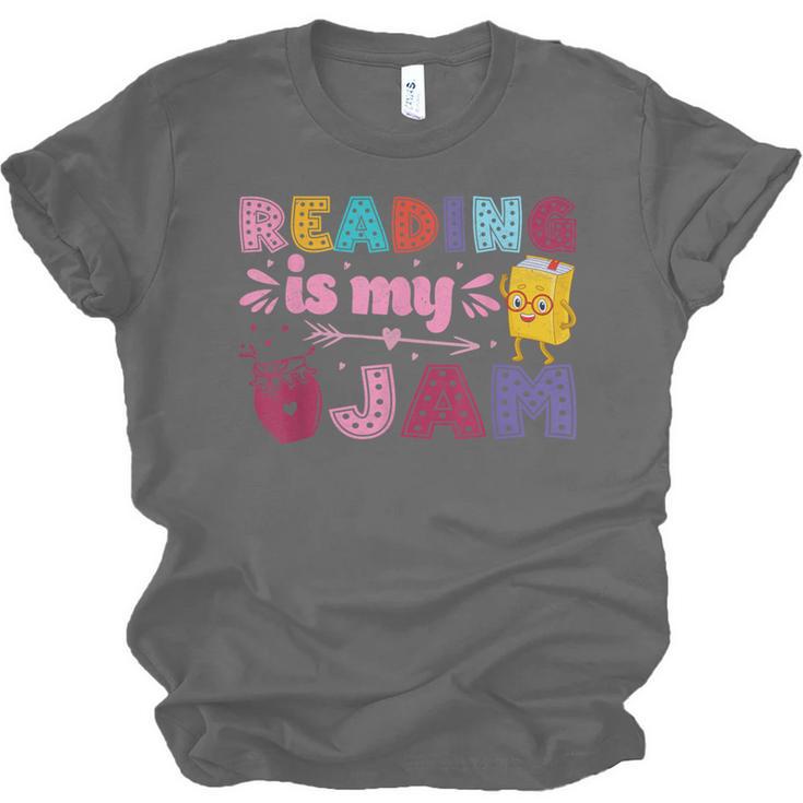 Kids Reading Book Lover Reading Is My Jam Unisex Jersey T-Shirt Kids Reading Book Lover Reading Is My Jam Unisex Jersey T-Shirt