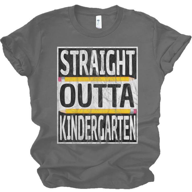 Kids Straight Outta Kindergarten Graduation Unisex Jersey T-Shirt