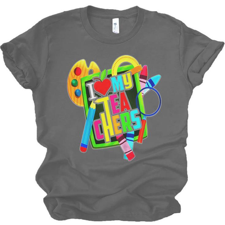 Kids Teens Graduation I Heart My Teachers I Love My Teachers Unisex Jersey T-Shirt