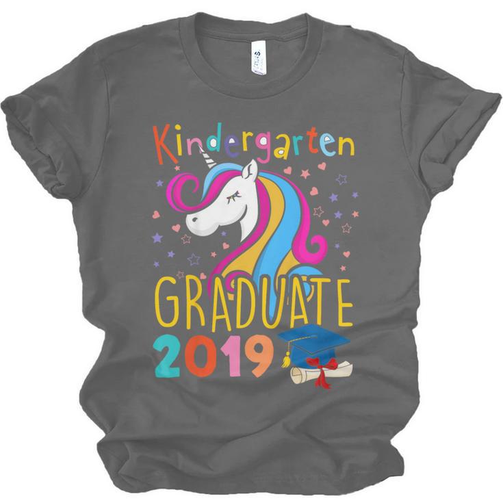 Kids Unicorn Kindergarten Graduation Graduate Shirt Unisex Jersey T-Shirt