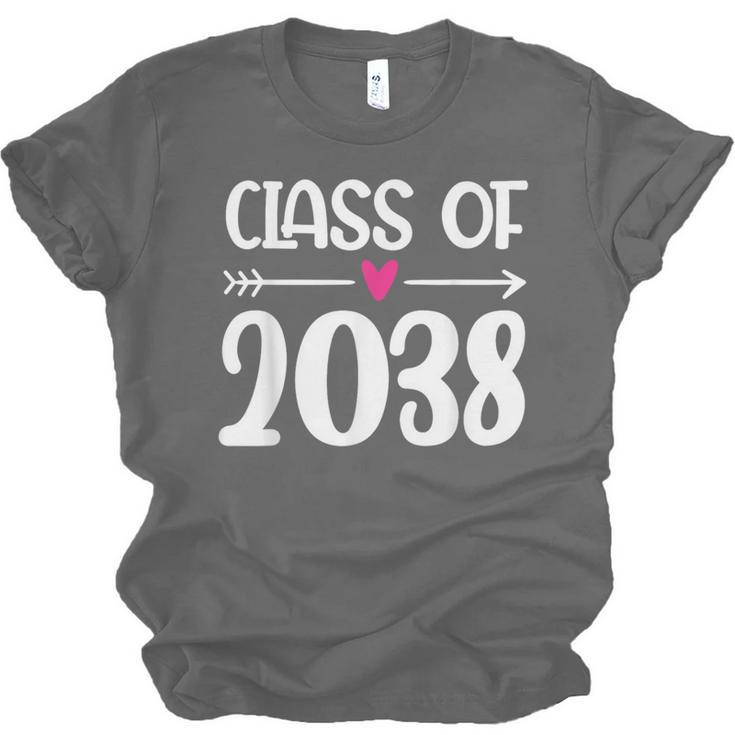 Kindergarten Class Of 2038 First Day School Graduation Girls Unisex Jersey T-Shirt