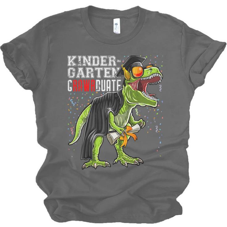 Kindergarten Grawrduate Dinosaur Graduation Cap Shirt Unisex Jersey T-Shirt