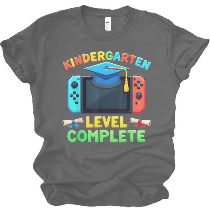 Kindergarten Level Complete Graduation Class 2025 Gamer Boys Unisex Jersey T-Shirt