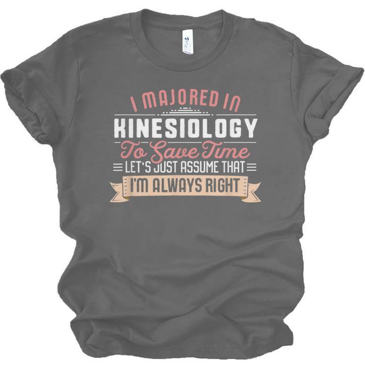 Kinesiology Major Student Shirt Graduation Unisex Jersey T-Shirt