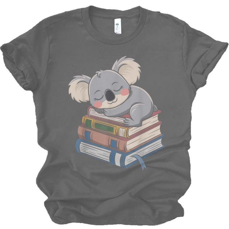 Koala Reading Book Pajama Sleep Unisex Jersey T-Shirt