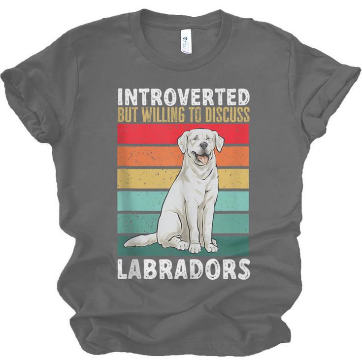 Labrador Retriever Introvert White Lab Unisex Jersey T-Shirt Labrador Retriever Introvert White Lab Unisex Jersey T-Shirt