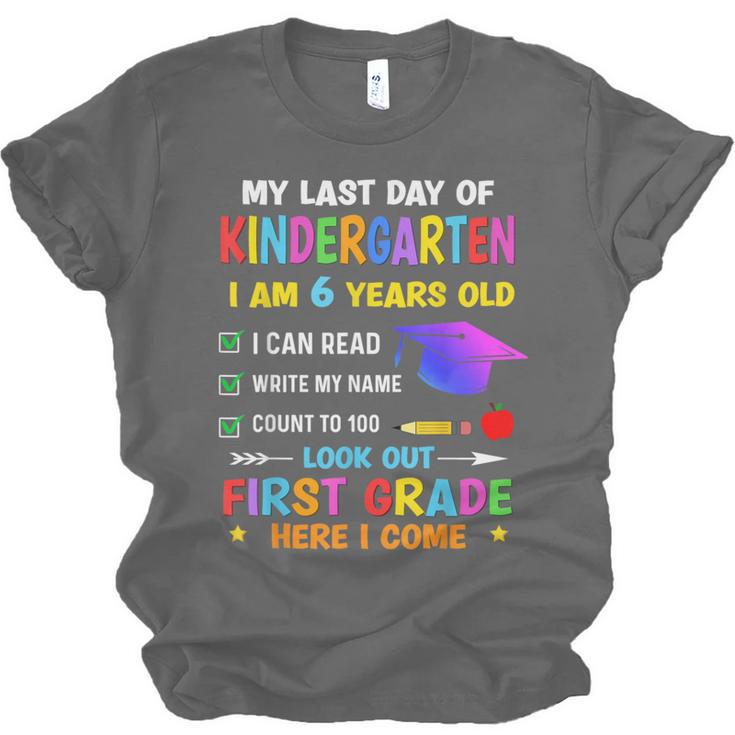 Last Days Of Kindergarten Graduation 2025 Graduate Boys Girl Unisex Jersey T-Shirt