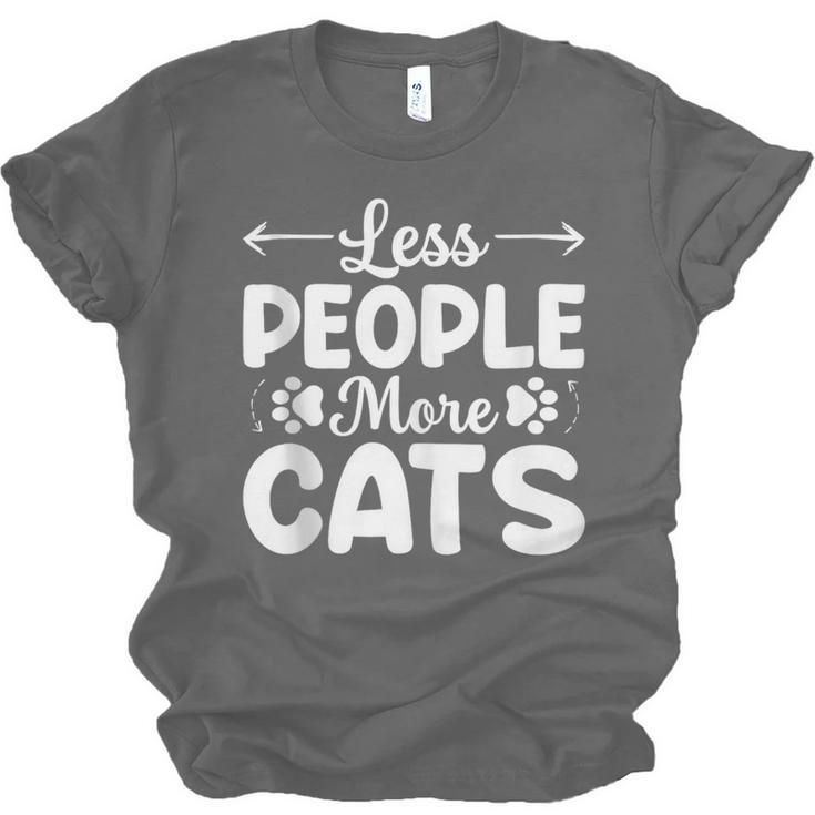 Less People More Cats Introvert's Dream Tee Unisex Jersey T-Shirt