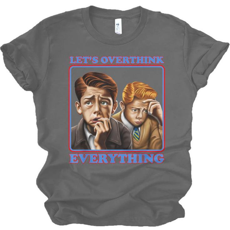 Let's Overthink Everything Shirt Antisocial Introvert Unisex Jersey T-Shirt