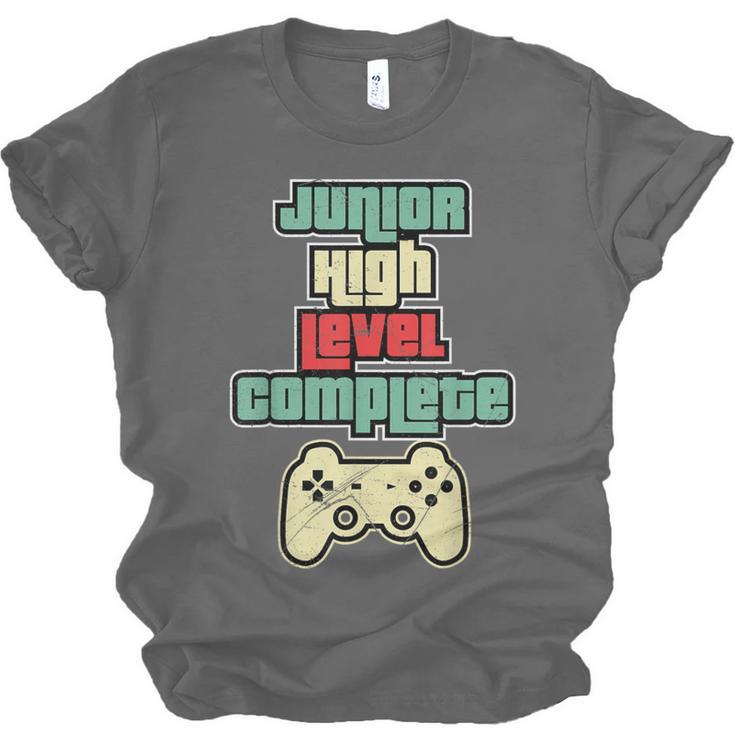 Level Complete Jr High School Graduation Grad SloganShirt Unisex Jersey T-Shirt